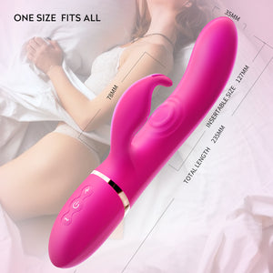 Erocome CANESVENATICI Flapping Heating Vibrator Deep Rose