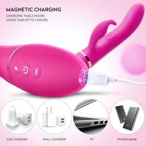 Erocome CANESVENATICI Flapping Heating Vibrator Deep Rose