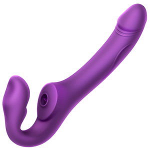 Erocome Cancri Vibrating Strapless Strap On Purple  buy in Singapore LoveisLove U4ria