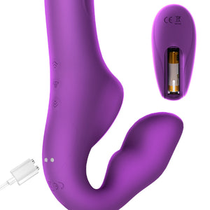 Erocome Cancri Vibrating Strapless Strap On Purple  buy in Singapore LoveisLove U4ria