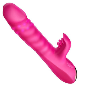 Erocome Capricornus Rabbit Thursting and Rotating Vibrator Cerise buy in Singapore LoveisLove U4ria