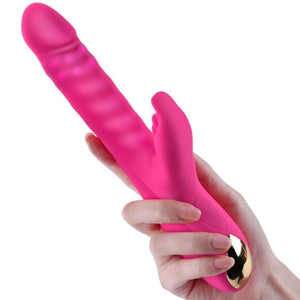 Erocome Capricornus Rabbit Thursting and Rotating Vibrator Cerise buy in Singapore LoveisLove U4ria