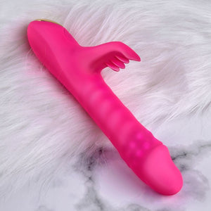 Erocome Capricornus Rabbit Thursting and Rotating Vibrator Cerise buy in Singapore LoveisLove U4ria