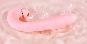 Erocome Draco Thrusting Heating Vibrator with Clitoral Suction in Pink
