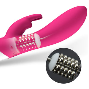 Erocome Hydra Heating Function and Rotating Beaded Rabbit Vibrator Rotating beaded head with strong vibrator
