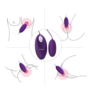 Erocome Lyra Solo Remote Control Egg Vibrator Purple Buy in Singapore LoveisLove U4ria 