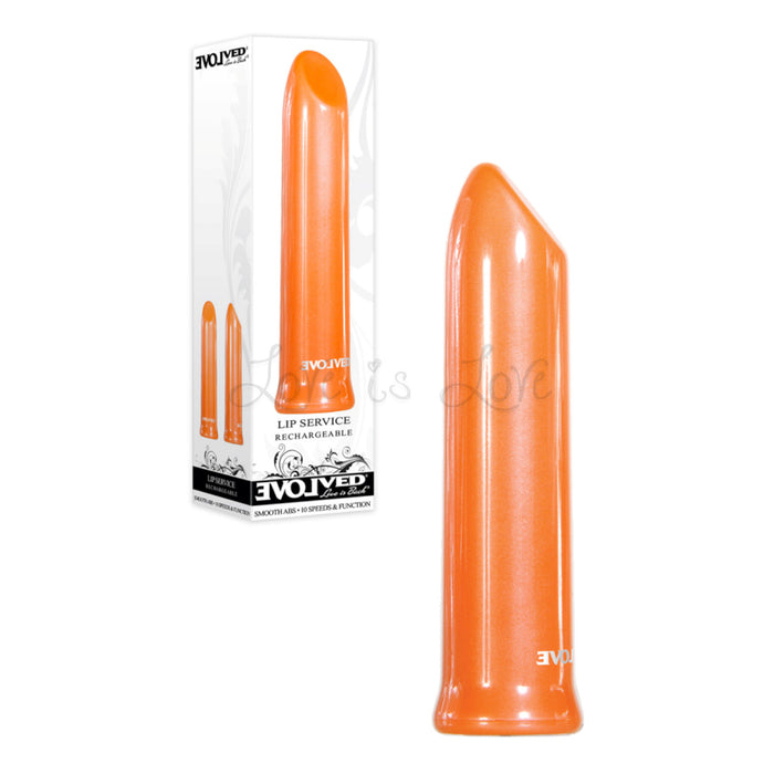 Evolved Lip Service Rechargeable Bullet Vibrator Orange (Just Sold)