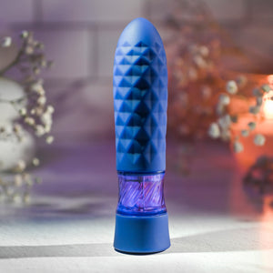 Evolved Raver Light-Up Rechargeable Silicone Bullet Vibrator Purple