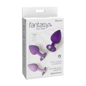 Fantasy For Her Little Gems 3-Piece Anal Plug Trainer Set Purple Buy in Singapore LoveisLove U4Ria 