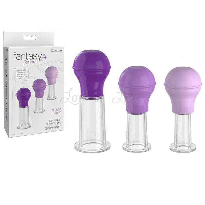 Fantasy for Her Nipple Enhancer Set Purple