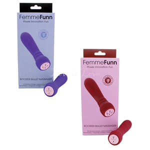 FemmeFunn Booster Bullet Silicone 20 Function 4.5 Inch Purple or Maroon Buy in Singapore LoveisLove U4Ria 