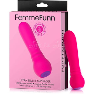 FemmeFunn Ultra Bullet Silicone 20 Function 4.7 Inch Pink Buy in Singapore LoveisLove U4ria 