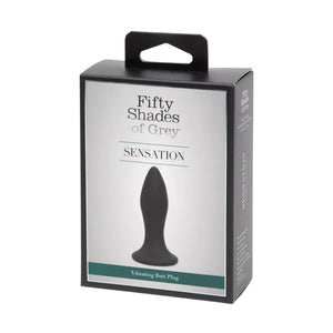 Fifty Shades of Grey Sensation Rechargeable Vibrating Butt Plug Black Buy in Singapore LoveisLove U4Ria