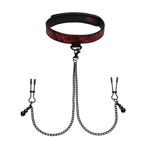 Fifty Shades of Grey Sweet Anticipation Collar with Nipple Clamps Buy in Singapore LoveisLove U4Ria