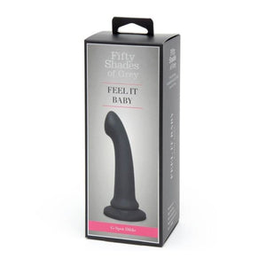 Fifty Shades Of Grey Feel It Baby Silicone G-Spot Dildo 7 Inch Black buy in Singapore LoveisLove U4ria
