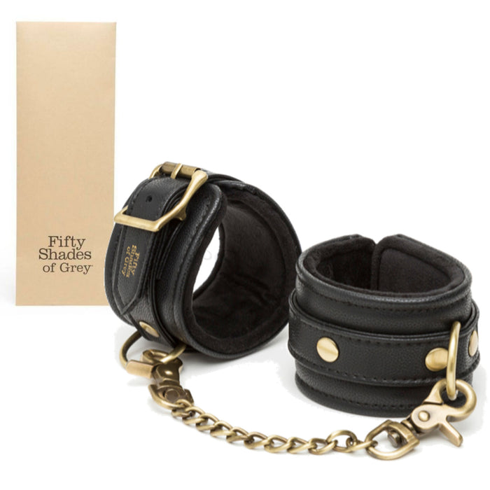 Fifty Shades of Grey Bound to You Wrist Cuffs Black