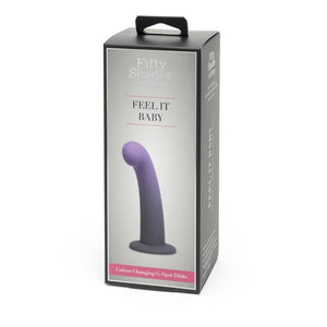 Fifty Shades Of Grey Feel It Baby Silicone G-Spot Dildo 7 Inch Black or Colour Changing love is love buy in singapore sex toys u4ria loveislove
