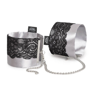 Fifty Shades of Grey Play Nice Satin Lace Wrist Cuffs buy in Singapore LoveisLove U4ria