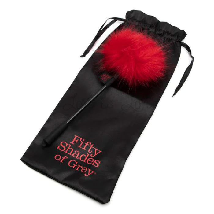 Fifty Shades of Grey Sweet Anticipation Faux Feather Tickler Red