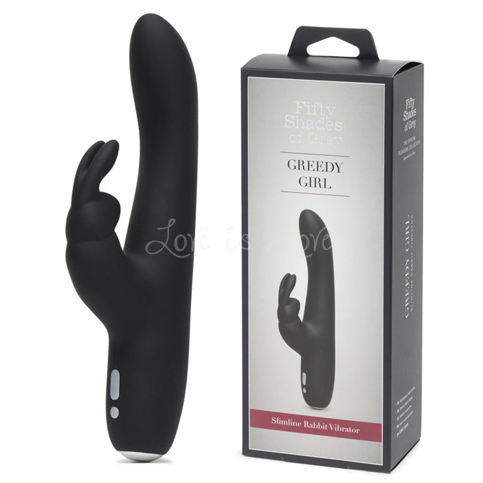 Fifty Shades of Grey Greedy Girl Slimline Rabbit Vibrator