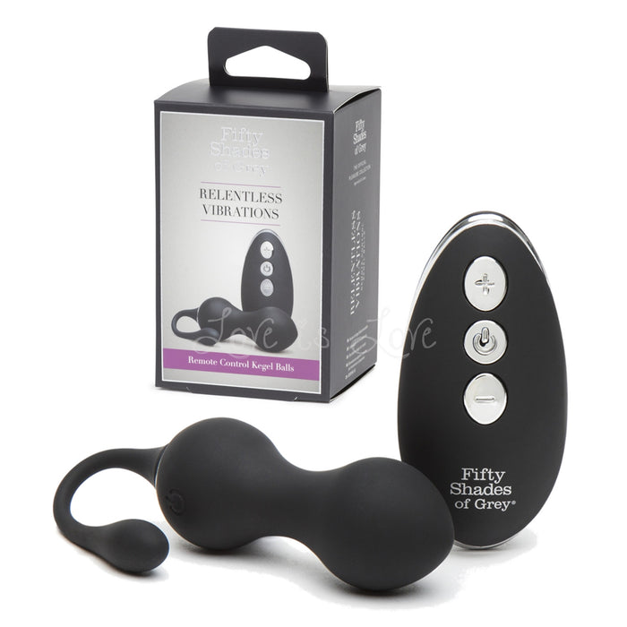 Fifty Shades of Grey Relentless Vibrations Remote Kegel Balls (Last Piece Clearance Sale)
