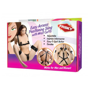 Frisky Easy Access Positioning Sling With Wrist Cuffs Black Buy in Singapore LoveisLove U4Ria 