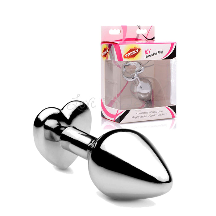 Frisky Icy Jewel Anal Plug Diamond Heart