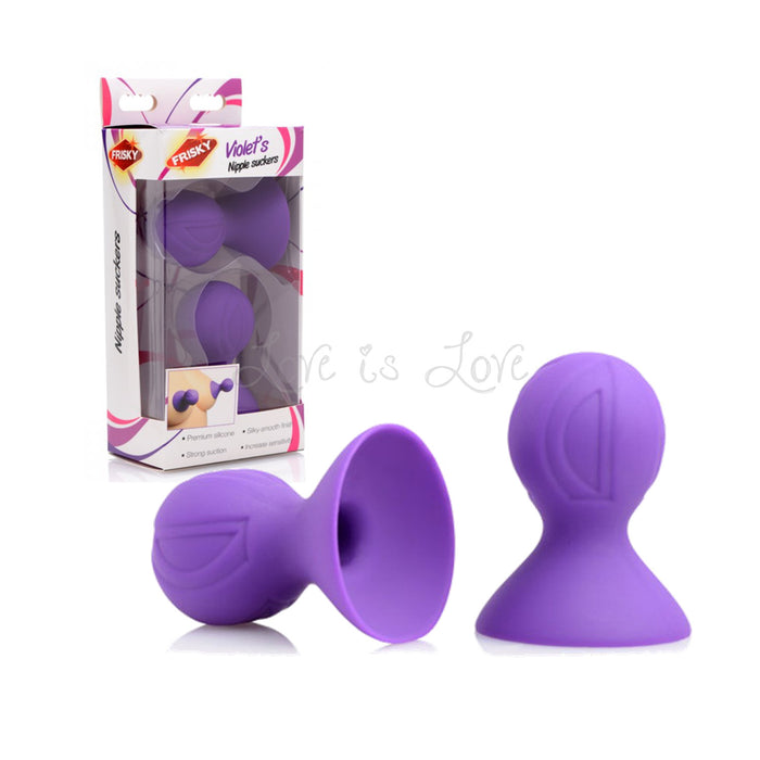 Frisky Violets Silicone Nipple Suckers