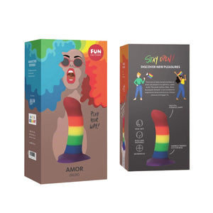 Fun Factory Stubs Amor Dildo in Rainbow (Limited Edition) Buy in Singapore LoveisLove U4Ria