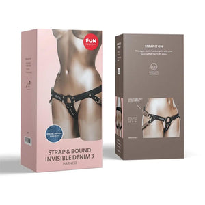Fun Factory Harness Invisible Denim Dark Blue or Special Edition Jeans Blue Strap-Ons & Harnesses - Harnesses Buy in Singapore LoveisLove U4Ria