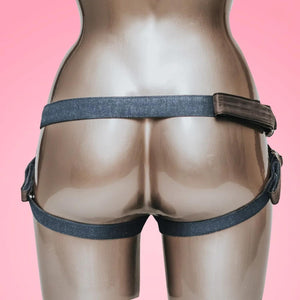 Fun Factory Harness Invisible Denim Dark Blue or Special Edition Jeans Blue Strap-Ons & Harnesses - Harnesses Buy in Singapore LoveisLove U4Ria