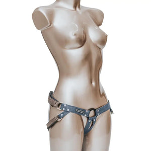 Fun Factory Harness Invisible Denim Dark Blue or Special Edition Jeans Blue Strap-Ons & Harnesses - Harnesses Buy in Singapore LoveisLove U4Ria