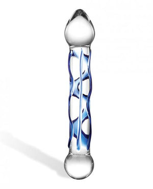  Glas Full Tip Textured Glass Dildo 6.5 Inch buy at LoveisLove U4Ria Singapore