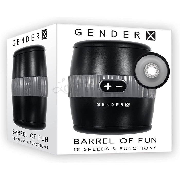 Gender X Barrel of Fun Vibrating Stroker (12 Speed & Functions)