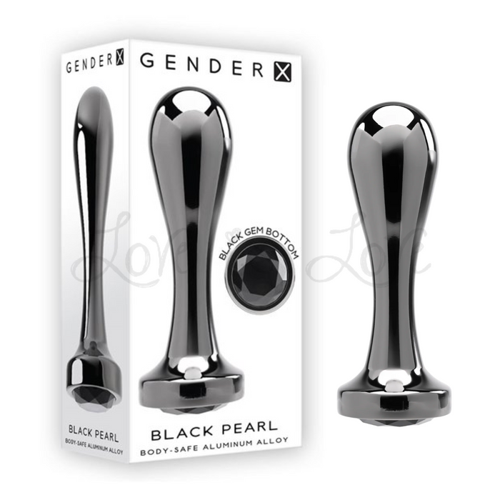 Gender X Black Pearl Aluminum Anal Plug