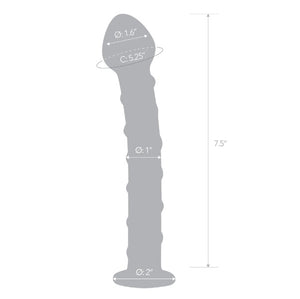 Glas Spiral Glass Dildo 7.5 Inch Blue buy at LoveisLove U4Ria Singapore