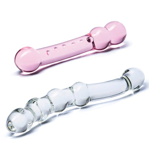 Glas 2 Piece Double Pleasure Glass Dildo Set Buy in Singapore LoveisLove U4Ria 