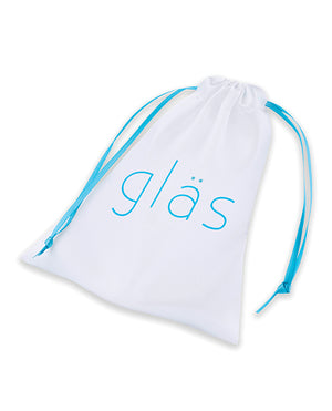 Glas Quintessence Beaded Glass Anal Slider Butt Plug 7.5 Inch