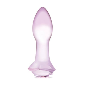 Glas 5 Inch Rosebud Glass Butt Plug buy in Singapore LoveisLove U4ria