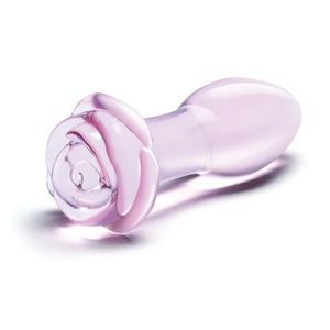 Glas 5 Inch Rosebud Glass Butt Plug buy in Singapore LoveisLove U4ria