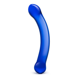 Glas 6 Inch Curved G-spot Glass Dildo Blue buy in Singapore LoveisLove U4ria