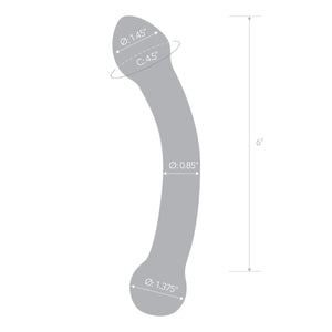 Glas 7" Curved Glass G-Spot Stimulator buy at LoveisLove U4Ria Singapore