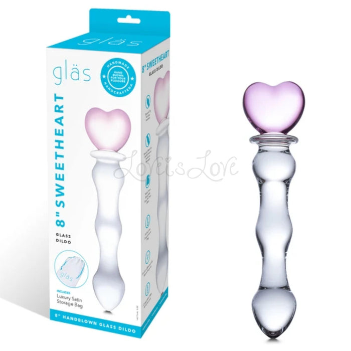 Glas 8 Inch Sweetheart Glass Dildo