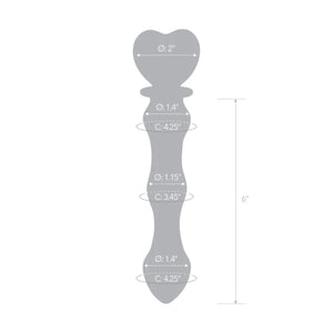 Glas 8 Inch Sweetheart Glass Dildo buy in Singapore LoveisLove U4ria