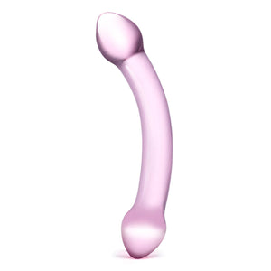 Glas Double Trouble Hand Blown Glass Dildo 7.25 Inch Purple Buy in Singapore LoveisLove U4Ria 