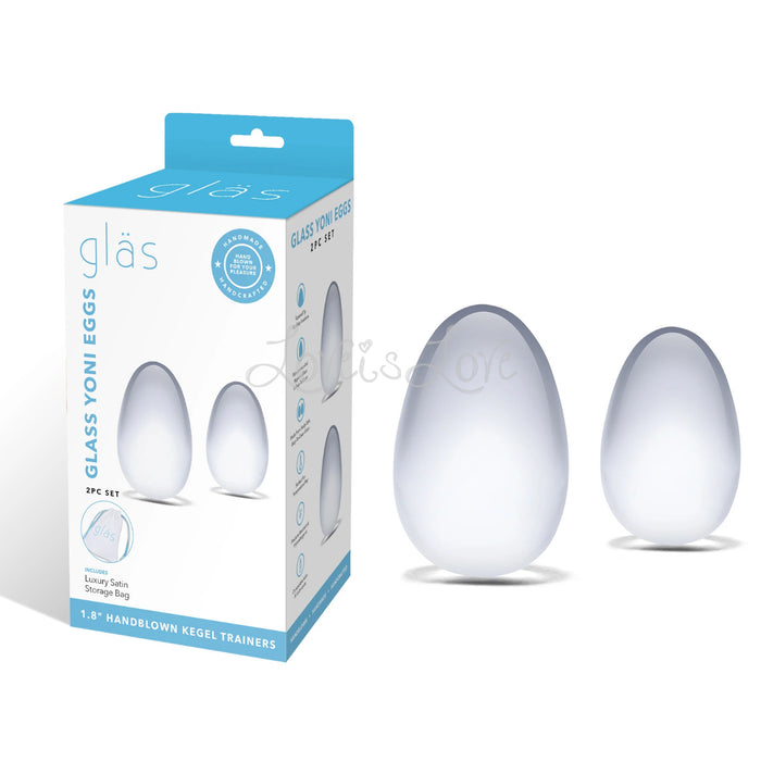 Glas Glass Yoni Eggs Kegel Training Set
