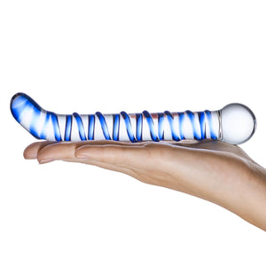 Glas Mr. Swirly G-spot Glass Dildo 6.5 Inch buy in Singapore LoveisLove U4ria