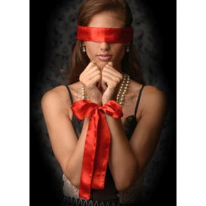 Greygasms Scarlet Red Satin Sash Set  Buy in Singapore LoveisLove U4Ria 