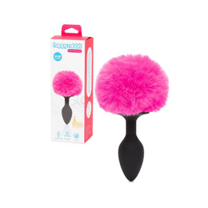 Happy Rabbit Bunny Tail Butt Plug Pink 3 Inch Small or 3.5 Inch Medium or 4 Inch Pink Large buy in Singapore LoveisLove U4ria