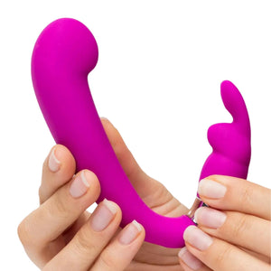 Happy Rabbit Mini G-Spot Clitoral Curve Vibrator Purple love is love buy sex toys in singapore u4ria loveislove